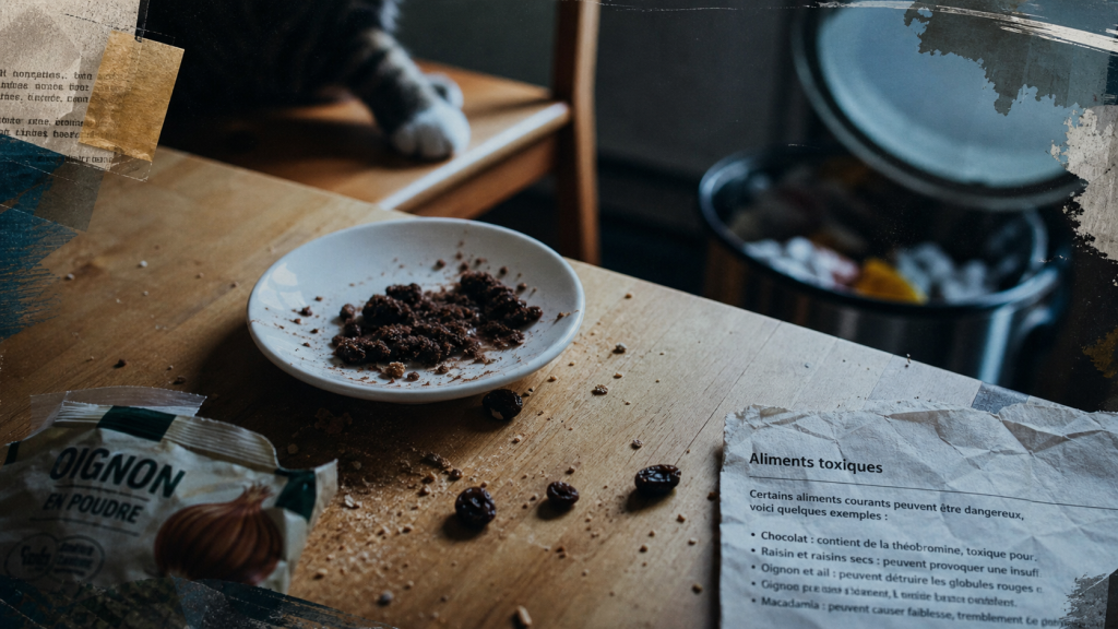 Aliments toxiques pour les chats : chocolat, raisin, ail et réflexes d’urgence