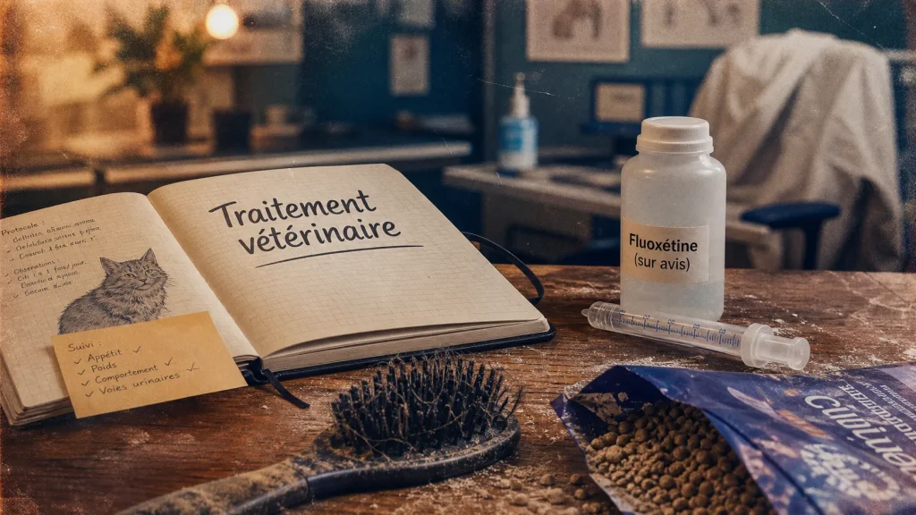 Fluoxétine chez le chat : quand un antidépresseur aide l’anxiété, la malpropreté et les comportements compulsifs