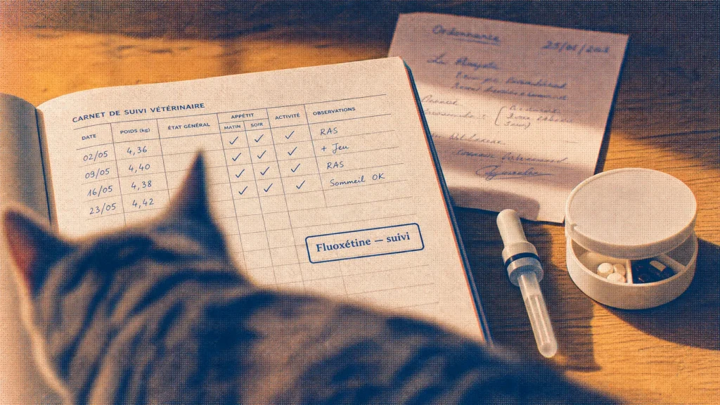Fluoxétine chez le chat : quand un antidépresseur aide l’anxiété, la malpropreté et les comportements compulsifs