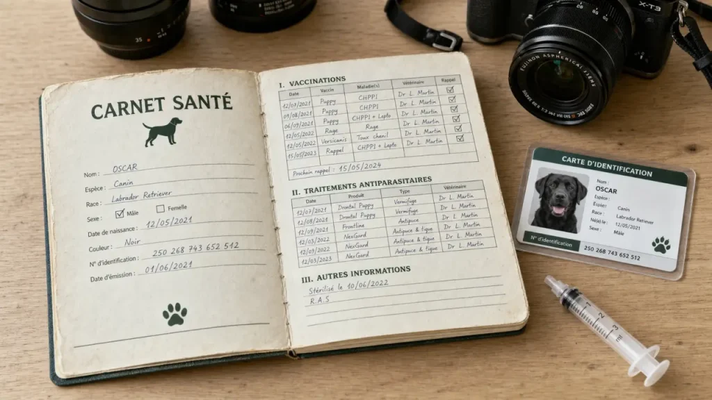 Carnet de santé du chien : ce qu’il contient, à quoi il sert et quand le remplacer