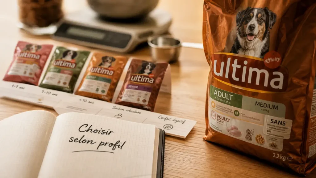 Ultima pour chien : choisir la bonne formule selon l’âge, la stérilisation et le prix au kilo