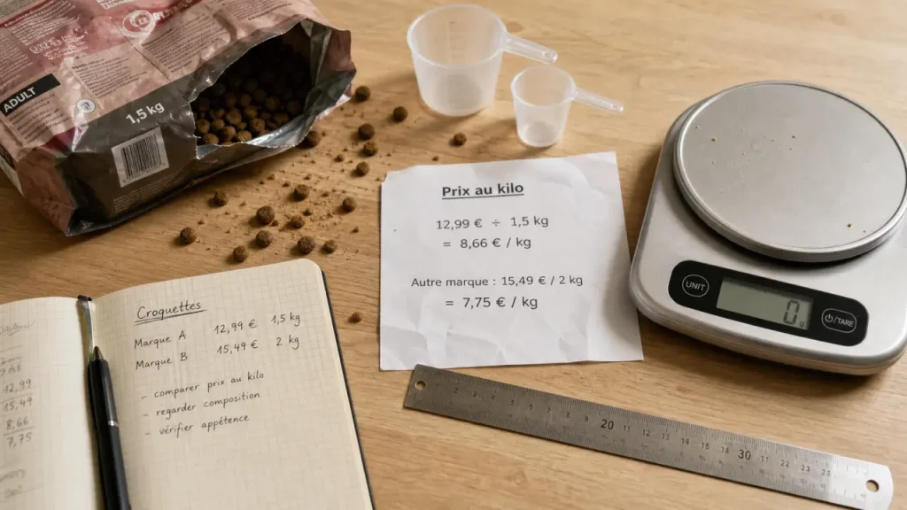 Prix des croquettes pour chien : comparer le kilo, les formats et les gammes