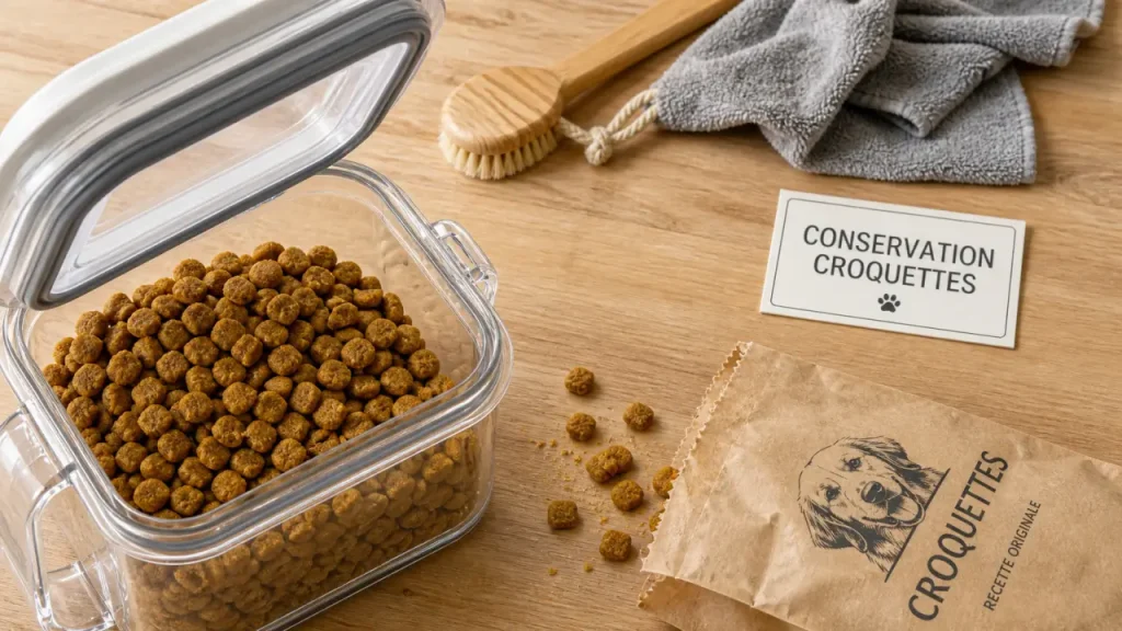 Bac pour croquettes chien : 33 L, 25 kg et les critères qui comptent vraiment