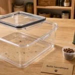 Boite à croquettes chien hermétique, capacité et joint silicone visibles