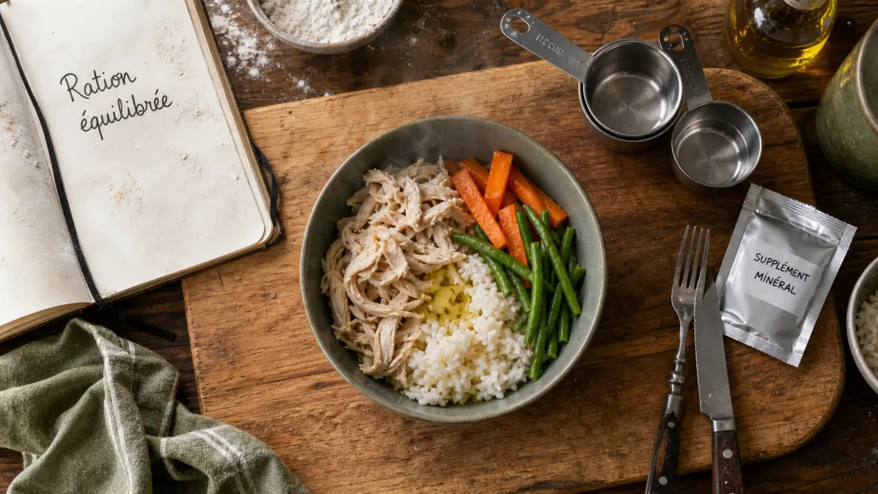 cuisine pour chien - 50 recettes santé : ration maison en gamelle