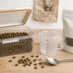 Rangement croquettes chien : boîte hermétique et gobelet doseur pour limiter odeurs