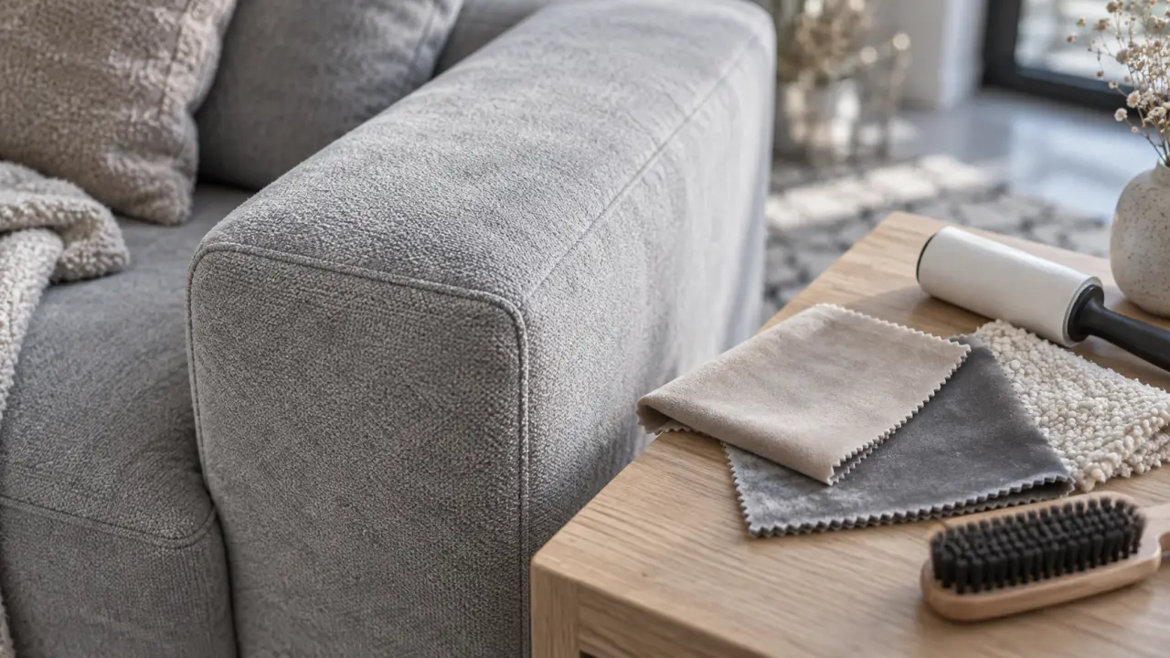 Canapé anti griffe chat avec tissage serré en microfibre