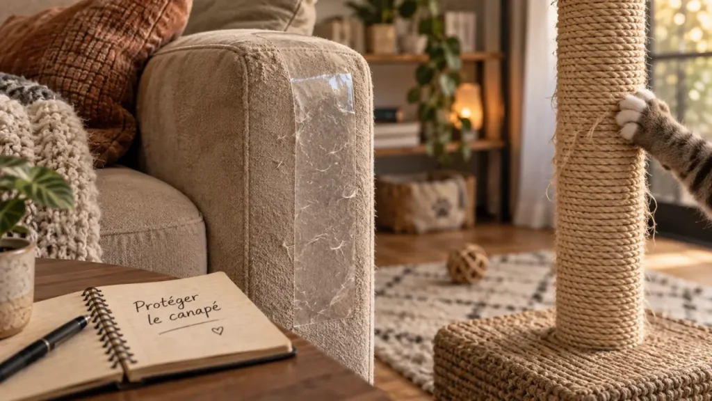 Canapé et griffes de chat : 5 solutions efficaces pour protéger votre mobilier
