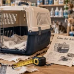 Caisse transport chat Action : vérifier fermeture et taille