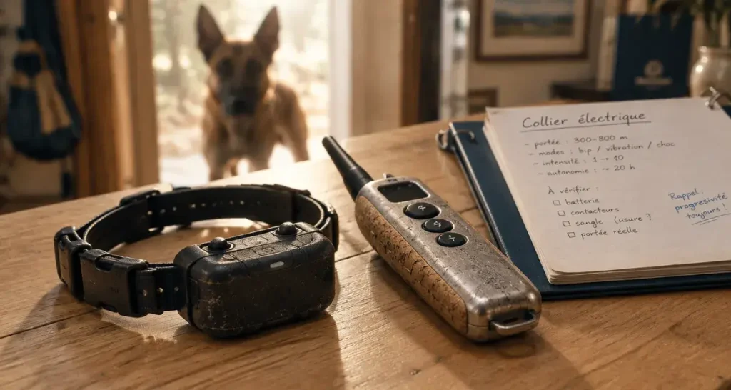 Collier électrique pour chien : un mauvais réglage peut aggraver le rappel