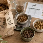 Croquettes chien premium : prix au kilo et ration