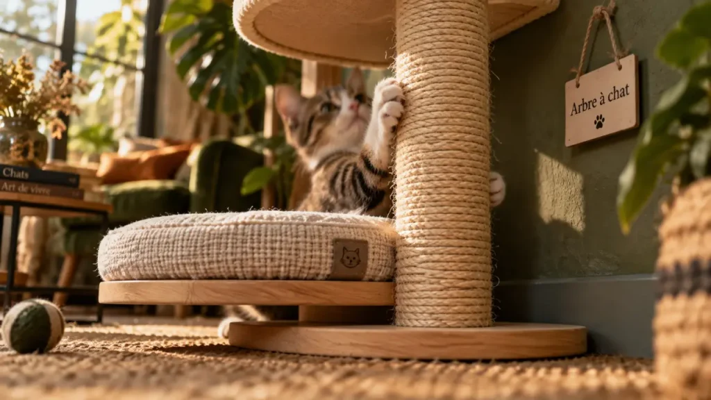Petit arbre à chat : compact, stable et adapté à votre chat